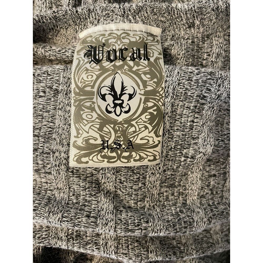 Vocal‎ Women's Long Sleeve Cold Shoulder Shirt  Affliction Style Angel Wing Sz S - Picture 3 of 4